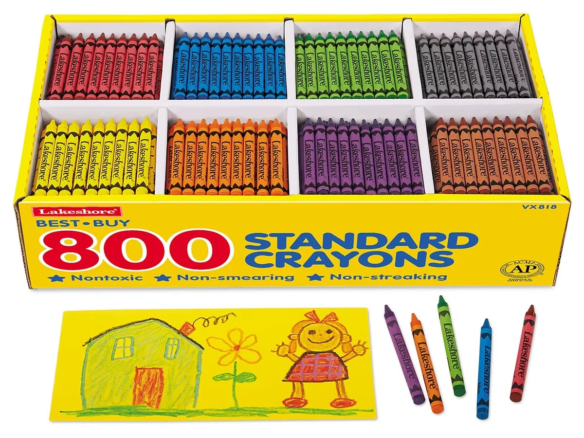 Best-Buy Standard Crayons - 8-Color Box - US 4582