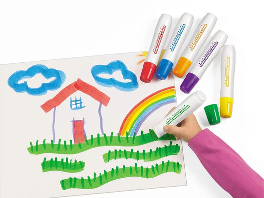 Jumbo Washable Markers - Set of 6 - US 6951