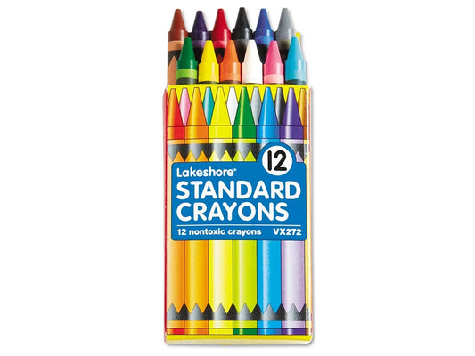 Lakeshore 12-Color Standard Crayons - Student Pack - US 2752