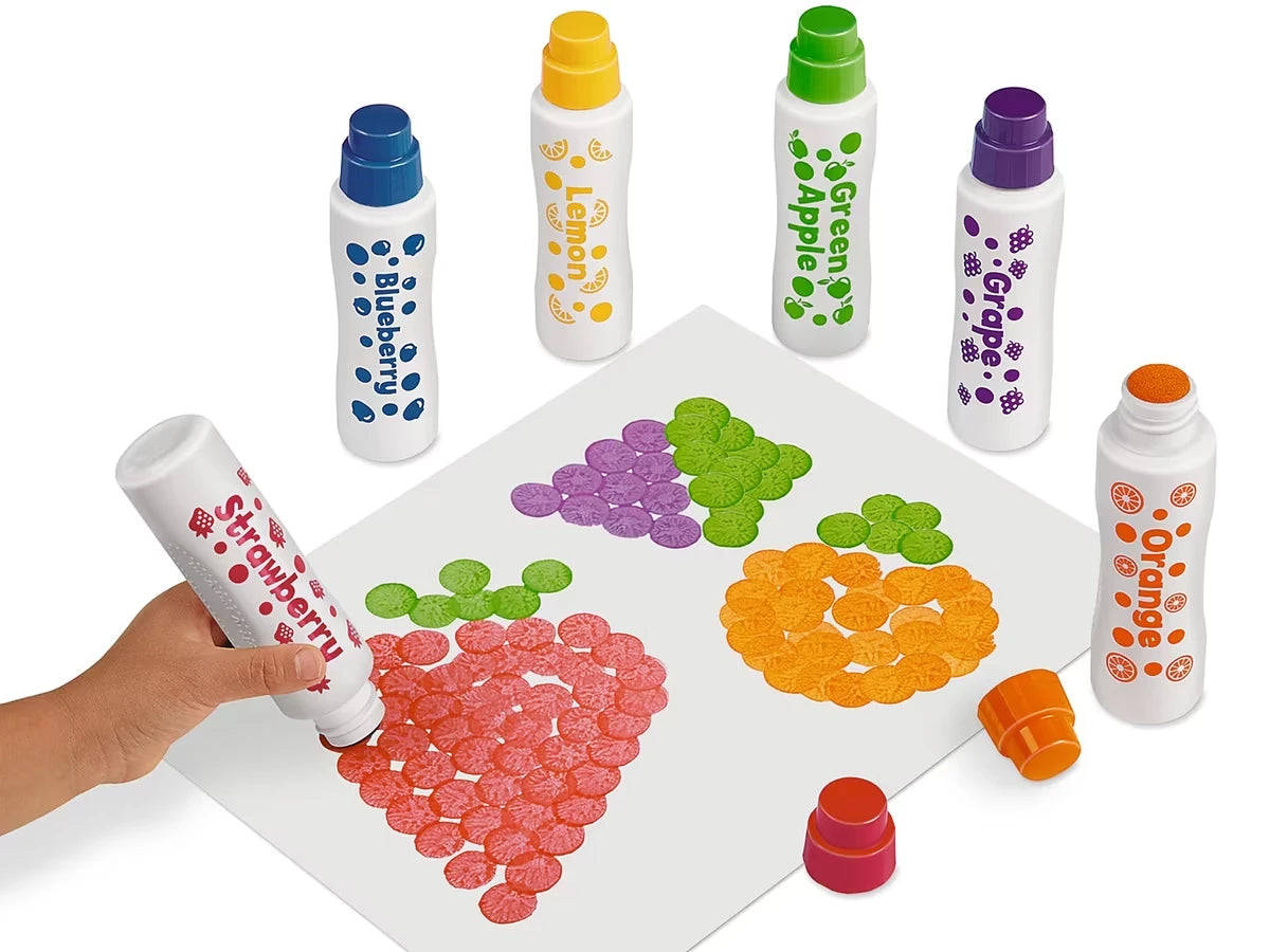 Juicy Fruit Scented Dot Art Painters - Set of 6 - US 3389