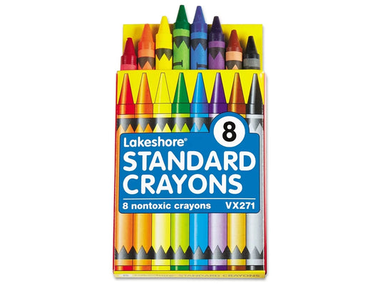 Lakeshore 8-Color Standard Crayons - Student Pack - US 3875