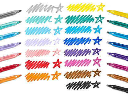 Rainbow Sparkle Glitter Markers - Set of 15 - US 8794