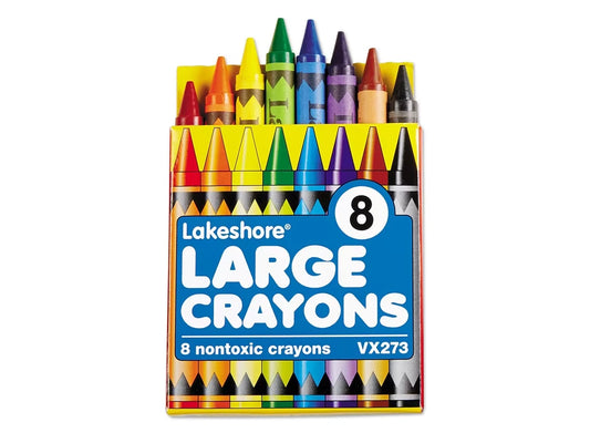 Lakeshore 8-Color Large Crayons - Student Pack - US 5946