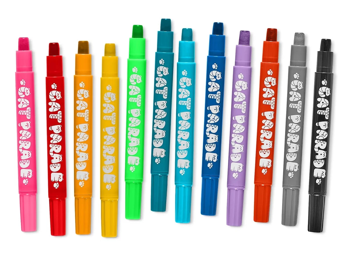 Cat Parade Watercolor Gel Crayons - Set of 12 - US 8681