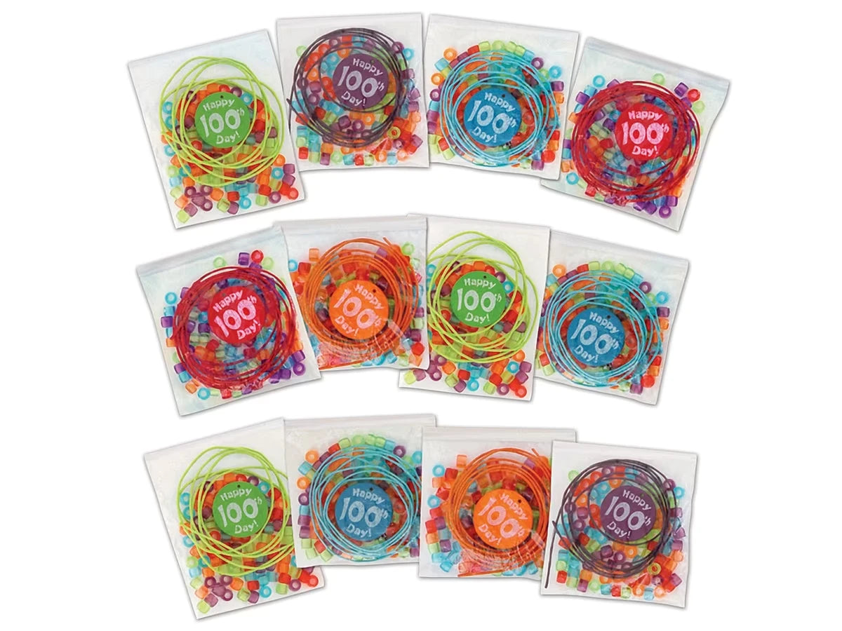 100th Day of School Bead Kits - Set of 12 - US 3279
