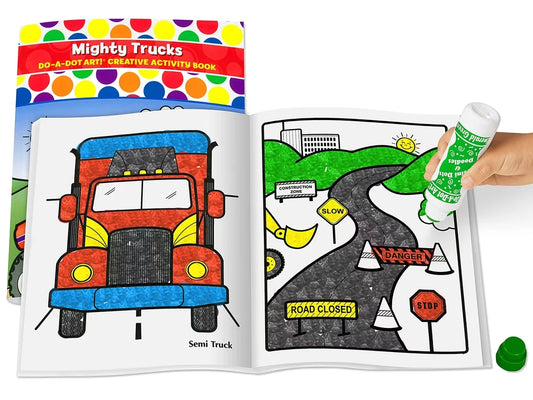 Do-A-Dot Art!® Mighty Trucks Activity Book - US 8652