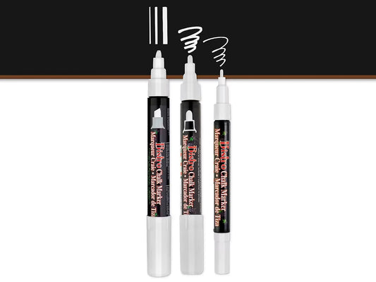 White Wet-Erase Chalk Markers - Set of 3 - US 4093