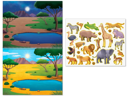 Animal Habitats Reusable Sticker Pad - US 8985