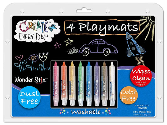 Wonder Stix™ Write & Wipe Place Mat Kit - US 4086