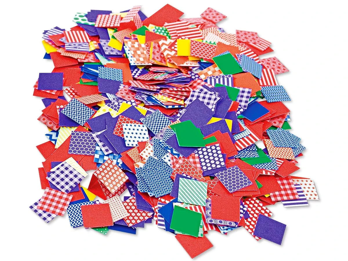 Patterned Mosaic Squares - US 5643