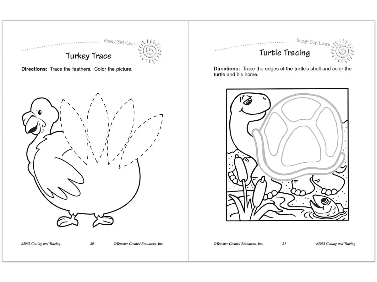 Cutting & Tracing Activity Book - US 7895