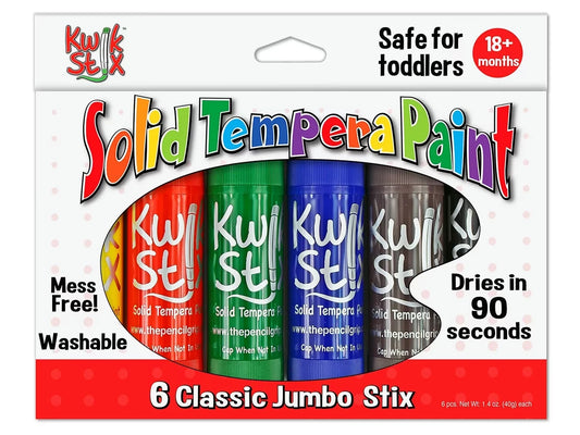 Kwik Stix™ Jumbo Tempera Painters - Set of 6 - US 8101