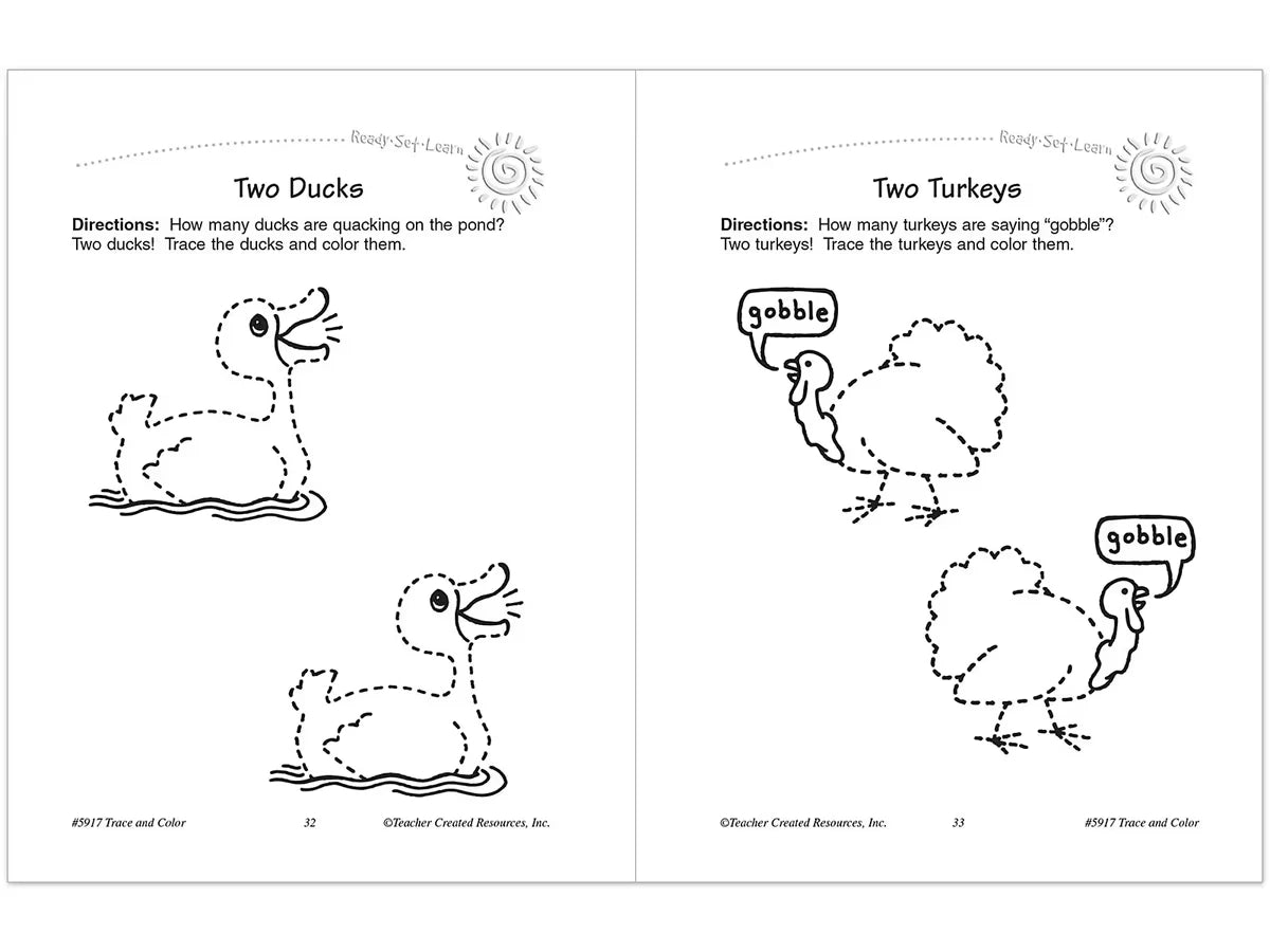Trace & Color Activity Book - US 5754