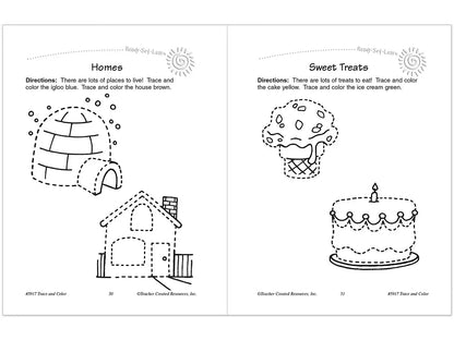 Trace & Color Activity Book - US 5754