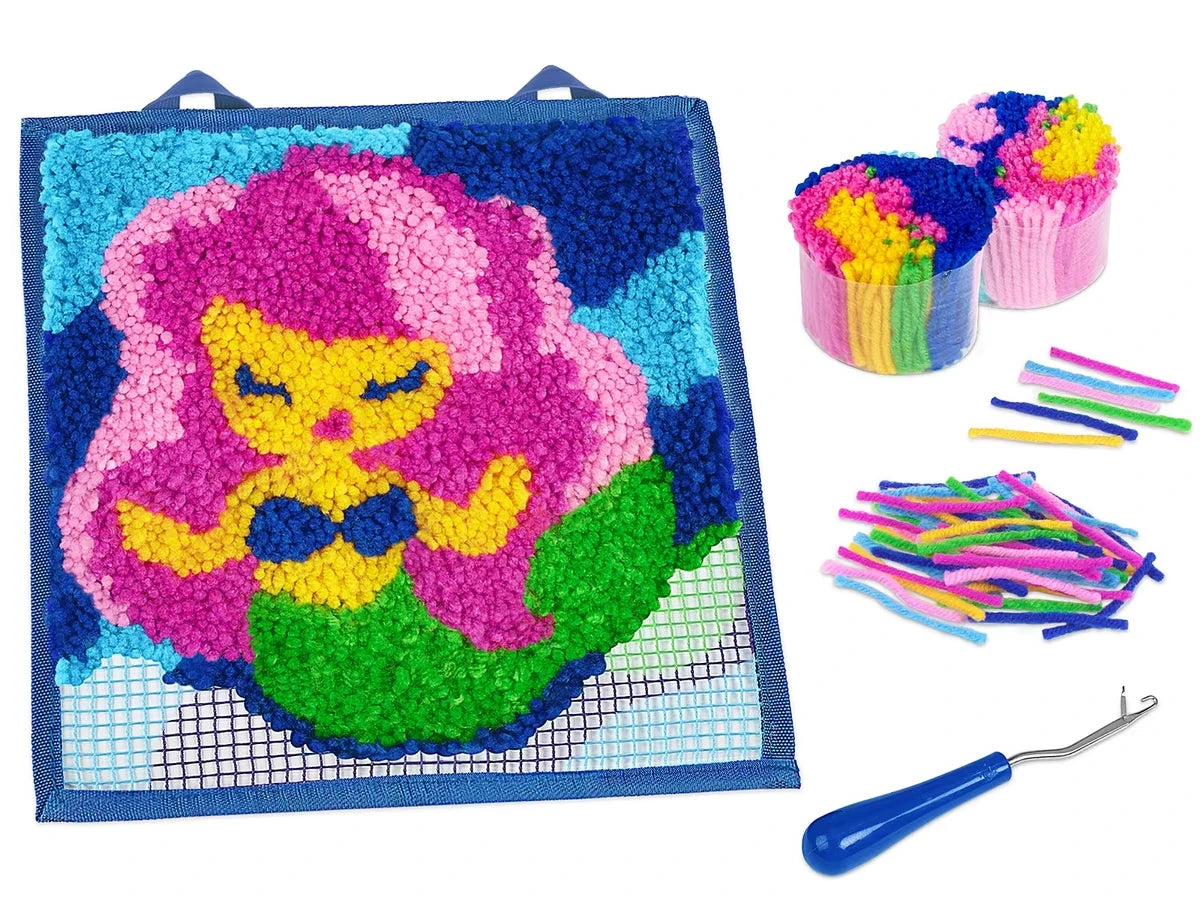 Mermaid Latch Hook Craft Kit - US 8163