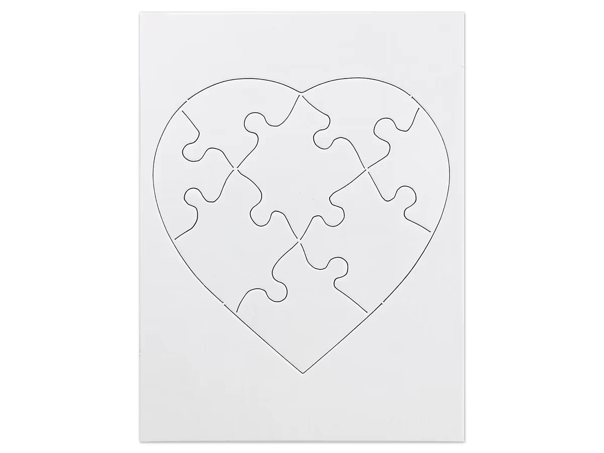 Design-Your-Own Heart Puzzles - Set of 24 - US 2571
