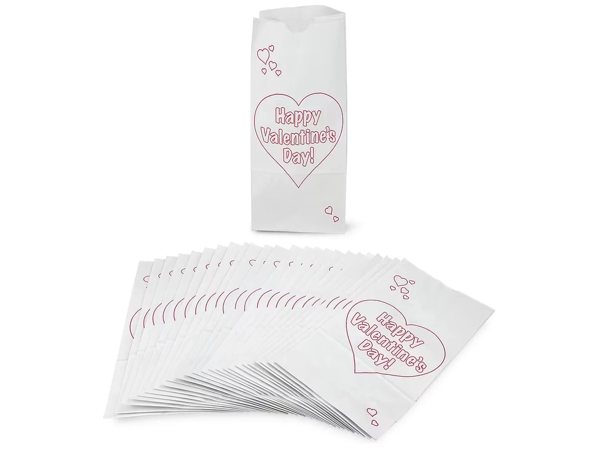 Design-Your-Own Valentine’s Day Bags - Set of 25 - US 9075