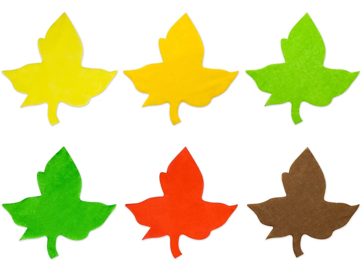 Leaf-Shaped Tissue Paper Accents - US 4171