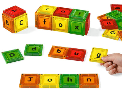 Double-Sided Magnetic Letter Tiles - US 8010
