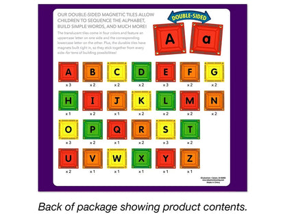 Double-Sided Magnetic Letter Tiles - US 8010