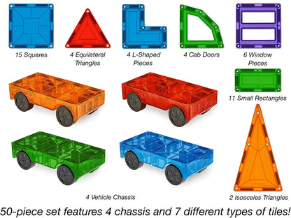 Magnetic Wonder Tiles® - Vehicle Builder - US 6712