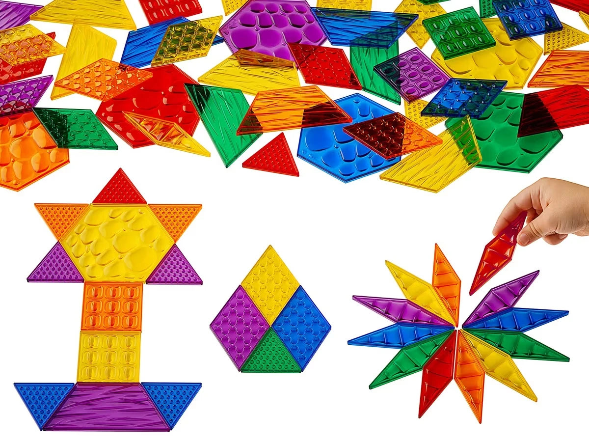 Translucent Sensory Pattern Blocks - US 4549