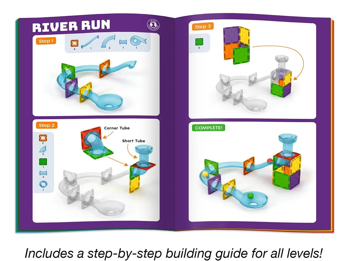 Magnetic Wonder Tiles® - Ball Run - US 6498