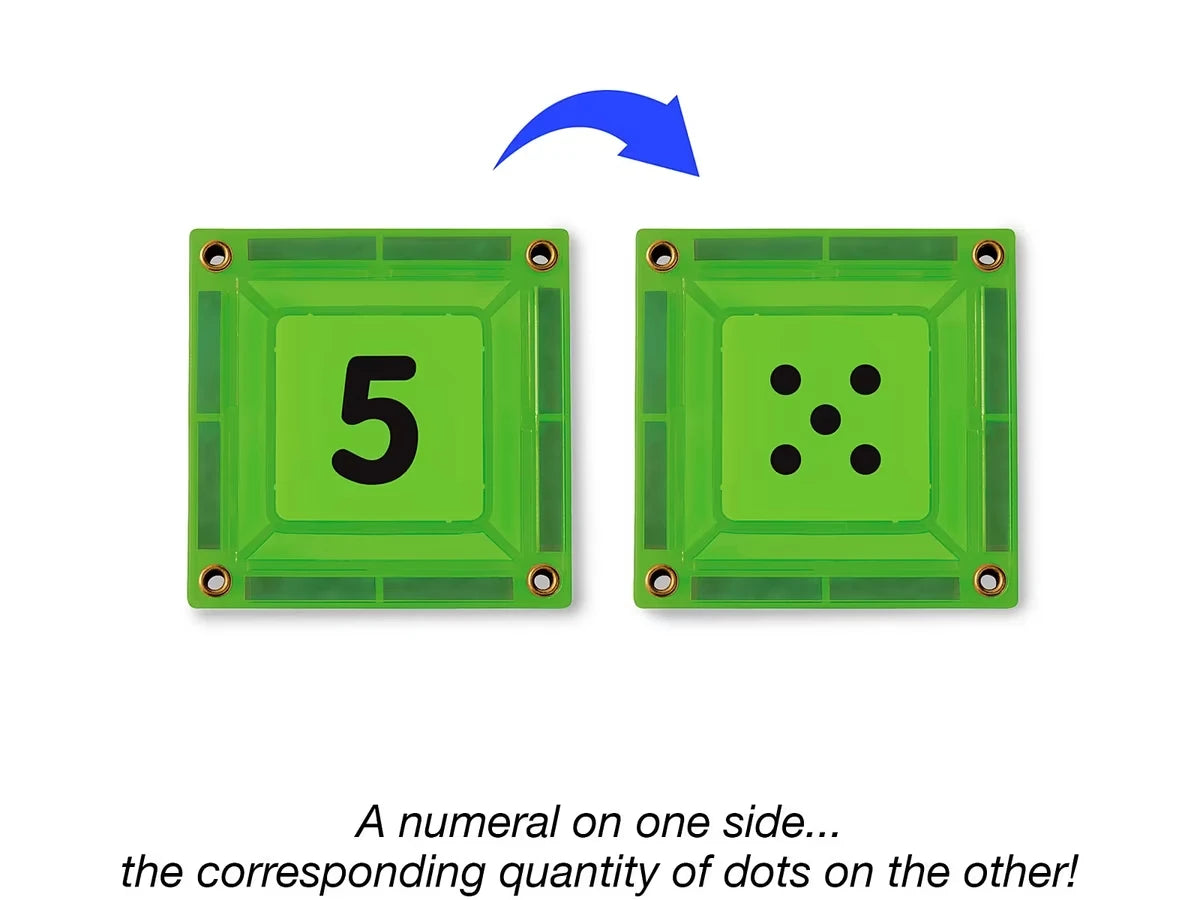 Double-Sided Magnetic Number Tiles - US 5544