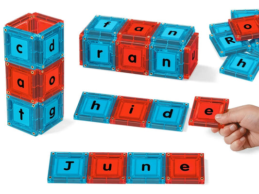Double-Sided Magnetic Phonics Tiles - US 3533