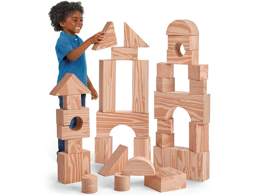 Looks Like Wood! Giant Soft Building Blocks - US 3727