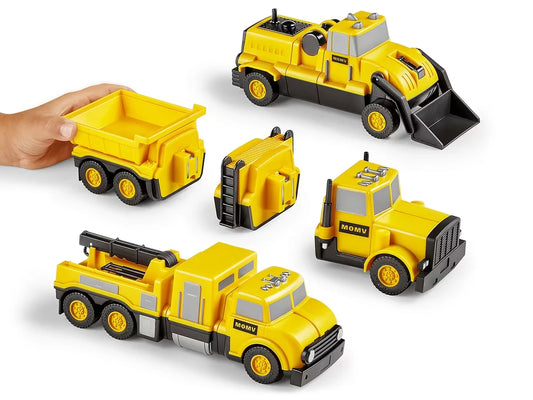 Mix & Match Magnetic Construction Vehicles - US 3677