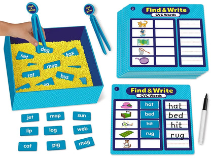 Find & Write CVC Words Activity Center - US 5807
