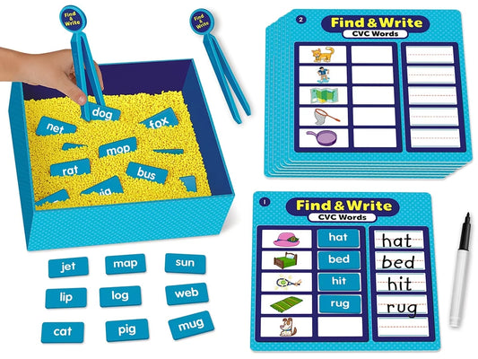 Find & Write CVC Words Activity Center - US 5807