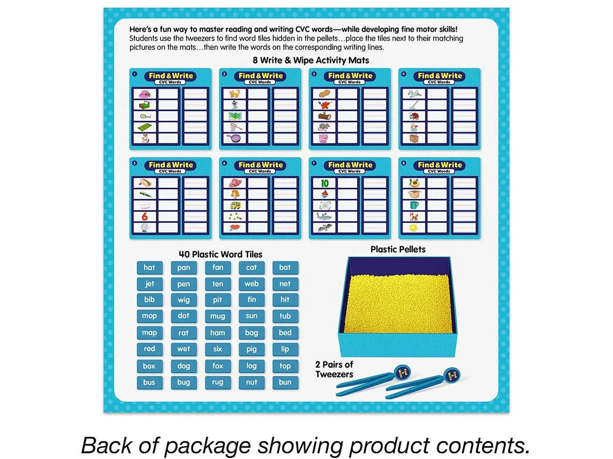 Find & Write CVC Words Activity Center - US 5807