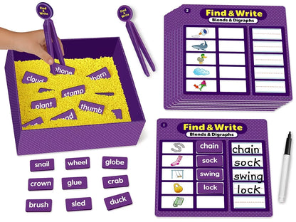 Find & Write Blends & Digraphs Activity Center - US 5969
