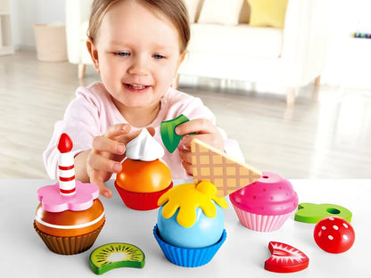 Create-A-Cupcake Wooden Playset - US 3695