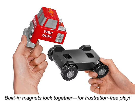 Build-A-Truck Magnetic Fire & Rescue Vehicles - US 3636