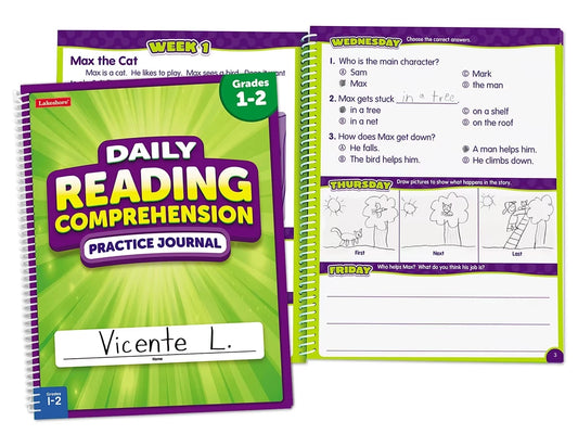 Reading Comprehension Daily Practice Journal - Gr. 1-2 - US 9864