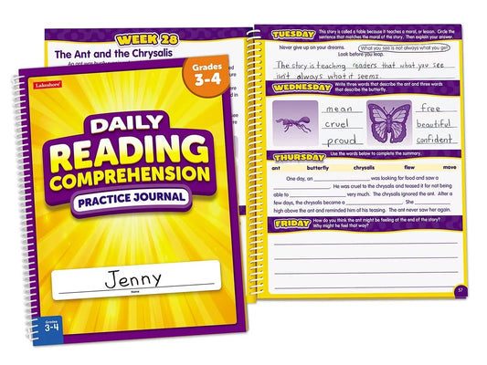 Reading Comprehension Daily Practice Journal - Gr. 3-4 - US 9922