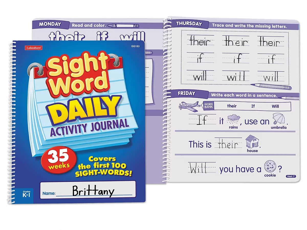 Sight-Word Daily Activity Journal - US 9063