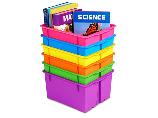 Neon Heavy-Duty Book Bins - US 2353