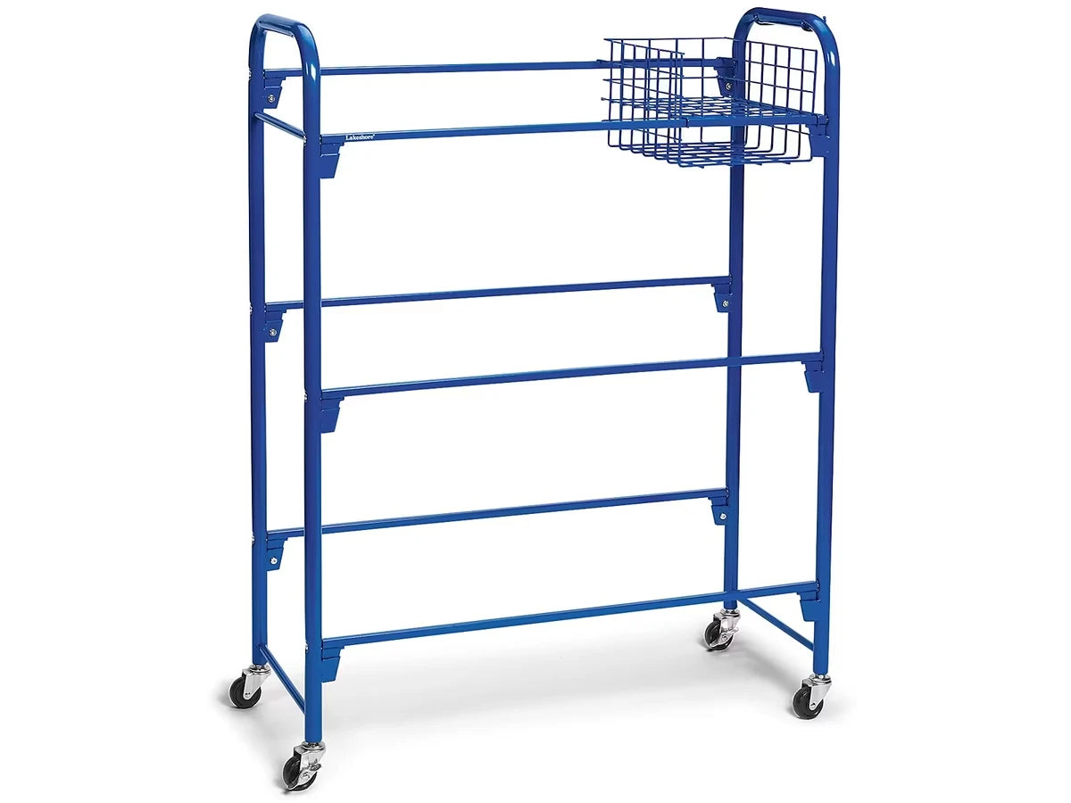 Leveled Library Mobile Storage Cart - US 7318