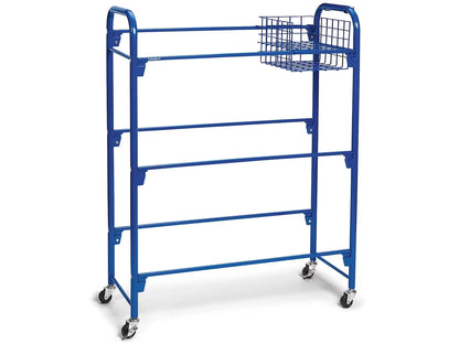 Leveled Library Mobile Storage Cart - US 7318