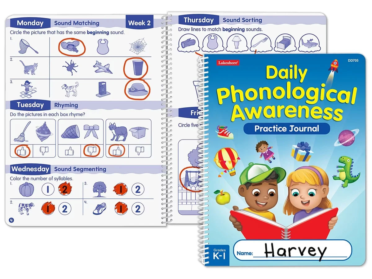 Daily Phonological Awareness Practice Journal - US 3973
