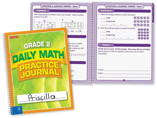 Daily Math Practice Journal - Gr. 2 - US 4248