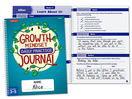 Growth Mindset Daily Practice Journal - Gr. 3-5 - US 5002