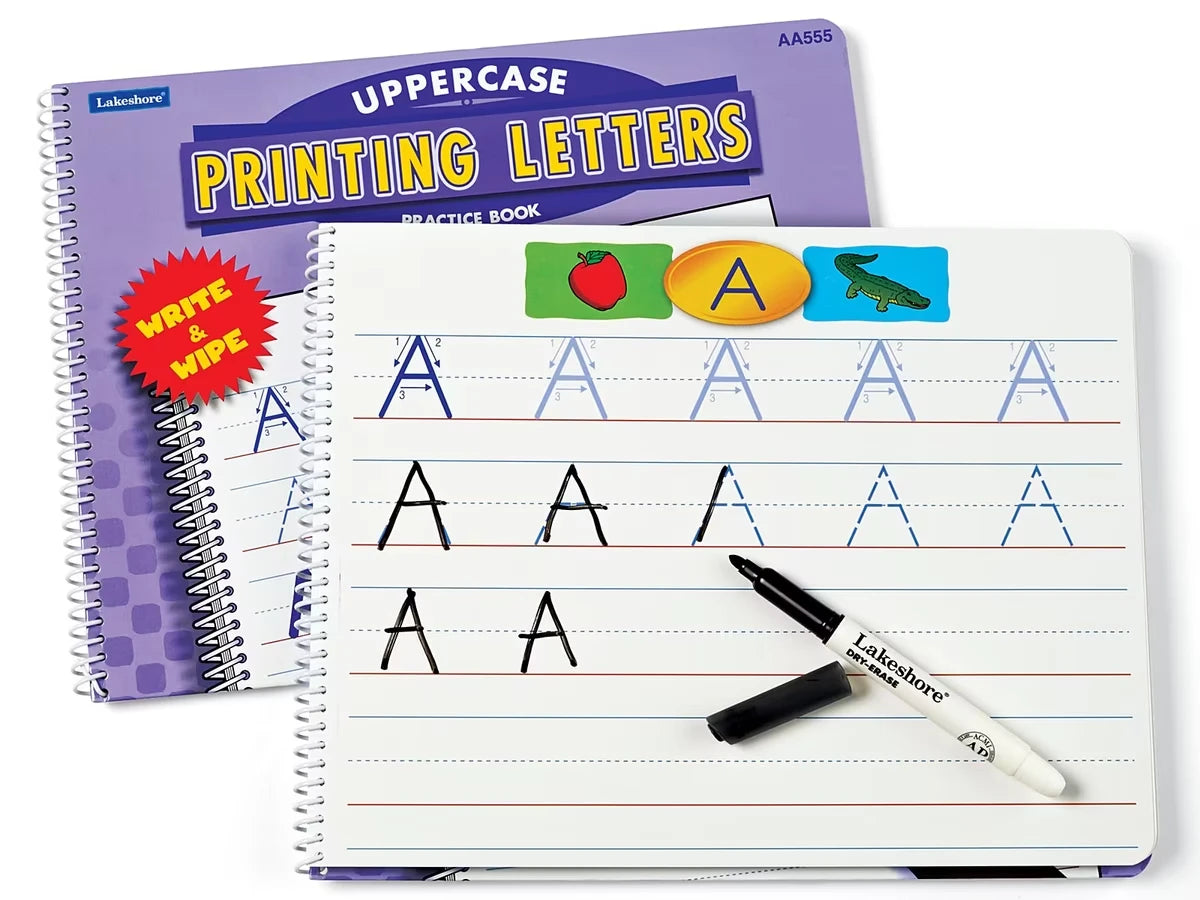 Printing Letters Practice Book - Uppercase - US 3087