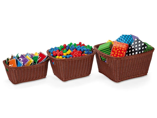 Dishwasher-Safe Plastic Baskets - Dark Brown - US 2633
