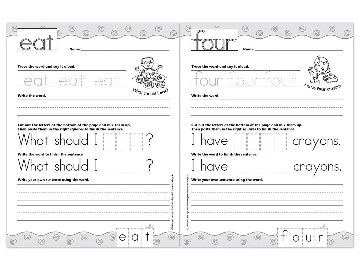 Sight-Word Writing Practice Workbook - US 6039