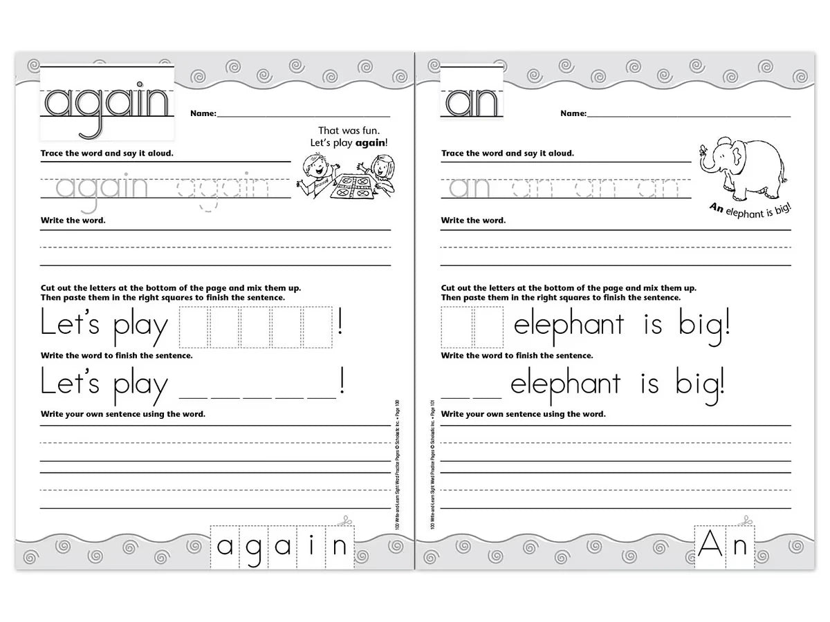 Sight-Word Writing Practice Workbook - US 6039
